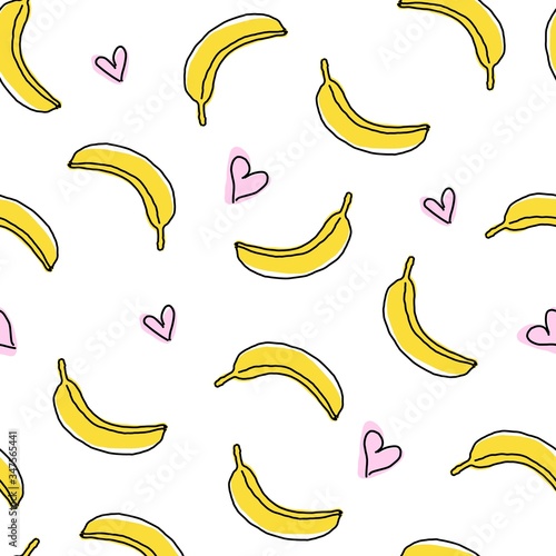 Banana_hearts_pattern