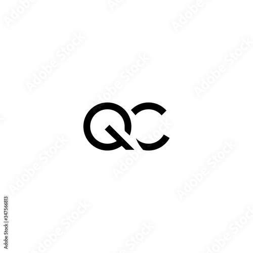 QC Letter Logo Design Template