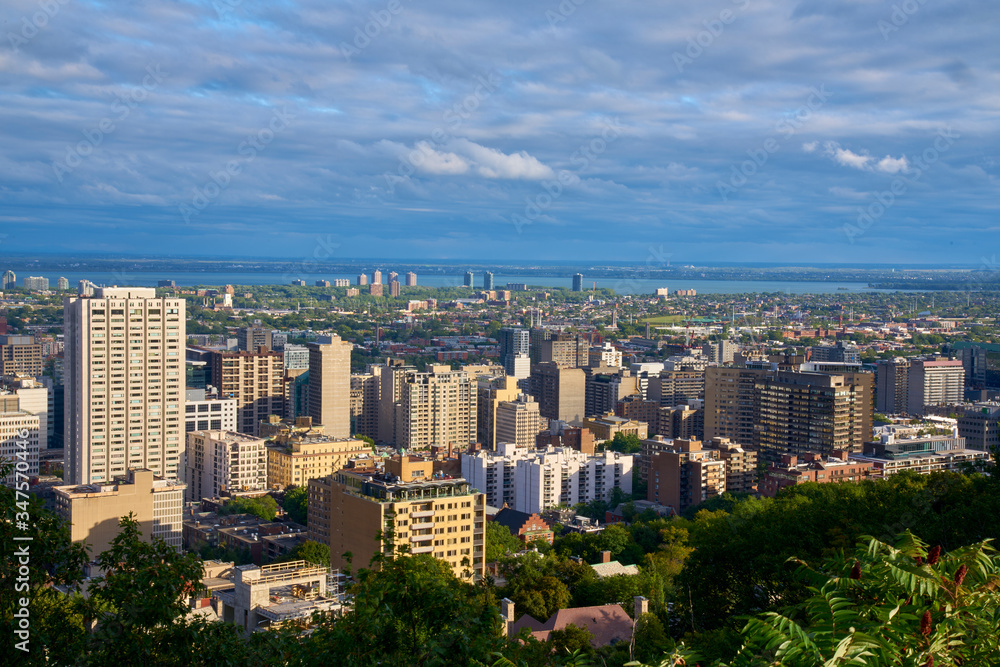 aerial view of montreal