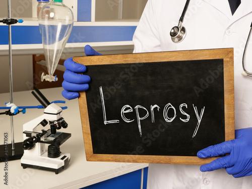 Leprosy is shown on the conceptual medical photo photo