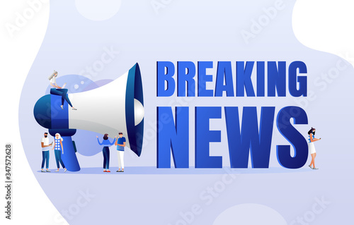 Breaking news vector illustration concept