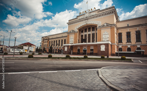 Photography April 29, 2020 Ukraine Ternopil. Beautiful city streets