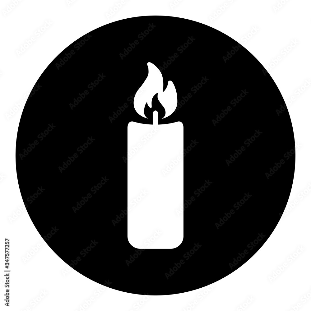 Candle simple icon. Flat desing Candle simple icon. Flat desing