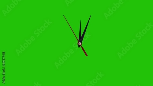 Clock, clock hands, time, green screen, time lapse