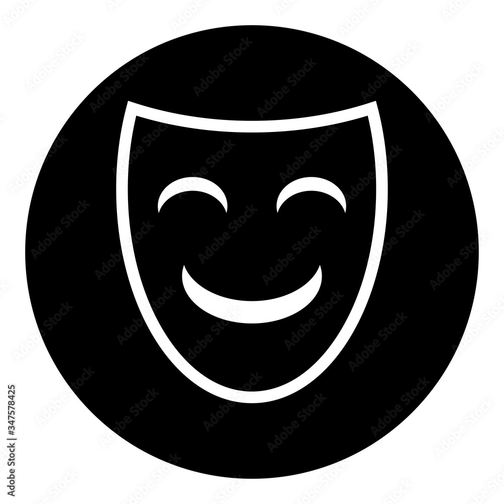 Fototapeta premium Mask simple icon vector. Flat desing