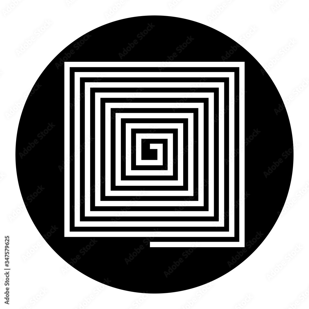 Spiral simple icon vector. Flat desing Spiral simple icon vector. Flat desing