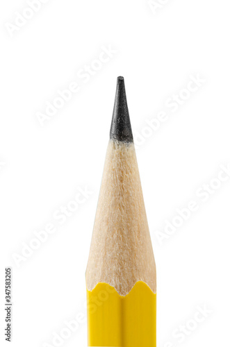 sharpened pencil isolated on white background