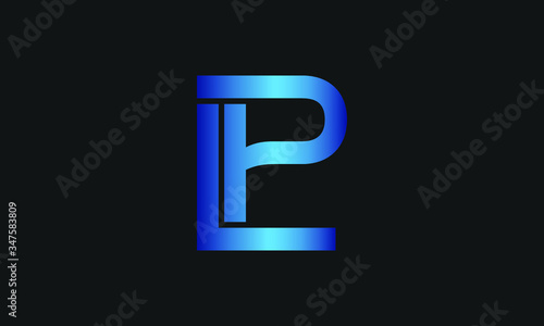 LP,  PL Letter Logo Design with Creative Modern Trendy Typography and monogram logo. Initial letter PL or LP logo.