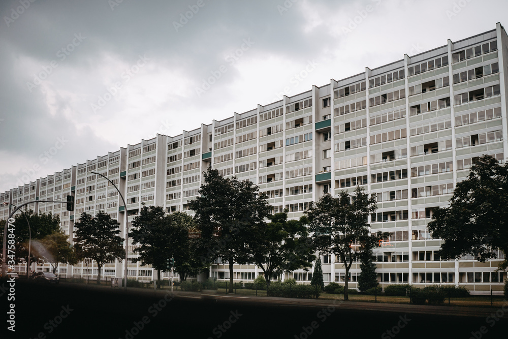 photo of residential buildings in the city