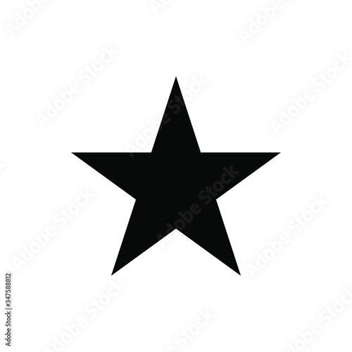 black star on a white background  icon  emblem  logo  vector illustration 
