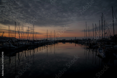 The beautiful sunrise in Denmark © mariannerjensen