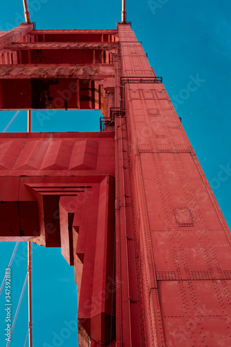 Canvas Print Golden Gate Bridge in spring day