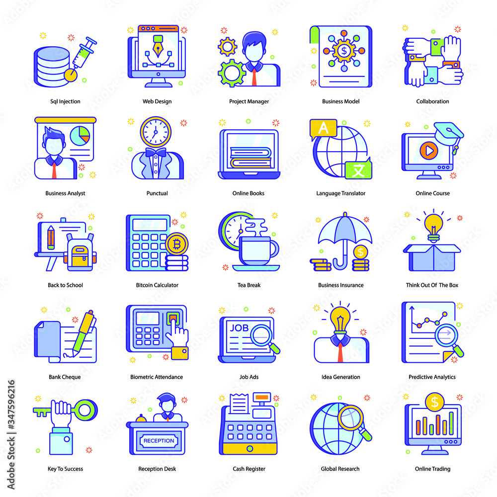 Finance and Business Concepts in Flat Style Pack Finance and Business Concepts in Flat Style Pack