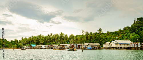 Fishing village in Andaman Sea