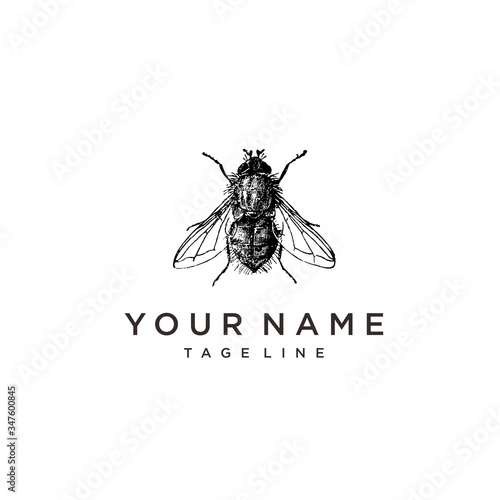 Nature Bee Honey Logo Vector graphic abstract template 