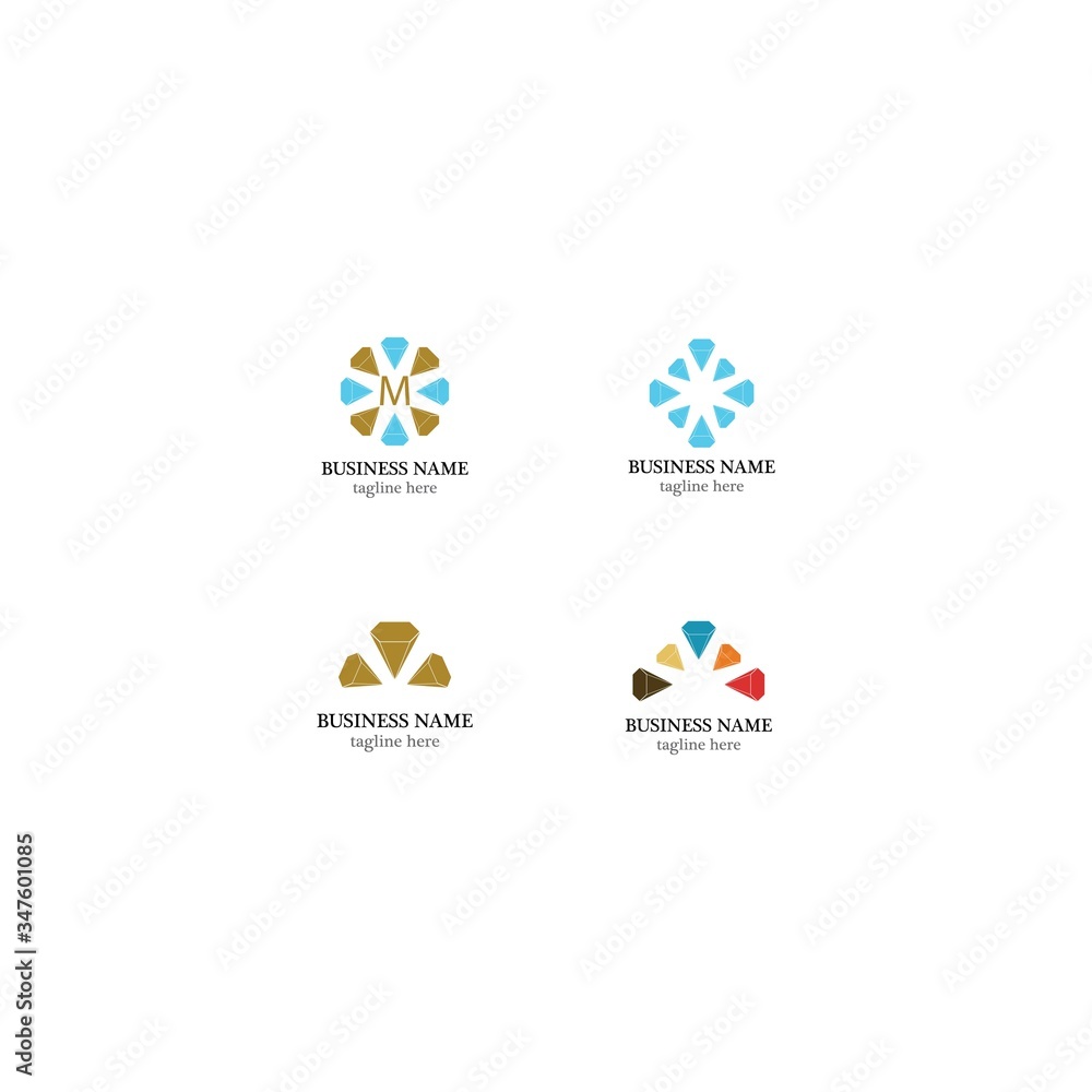 Diamond logo template vector icon design