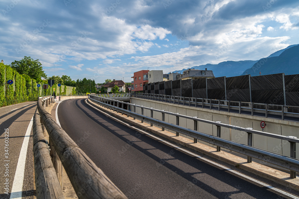 Naklejka premium The municipality of Appiano near Bolzano in the Italian south of Tyrol.