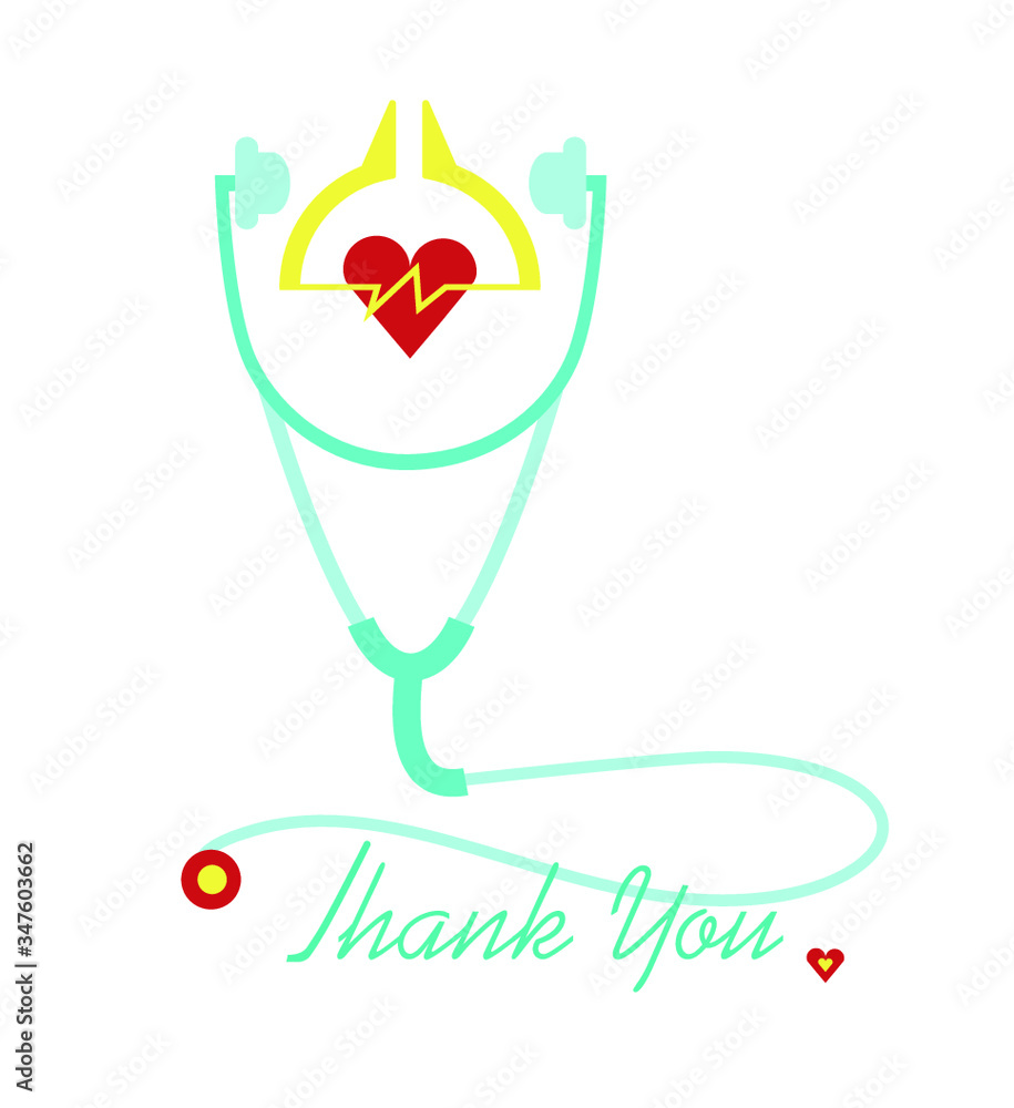 postcard with words of gratitude to doctors
