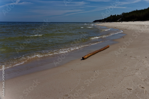 on the beach Dębki Poland.