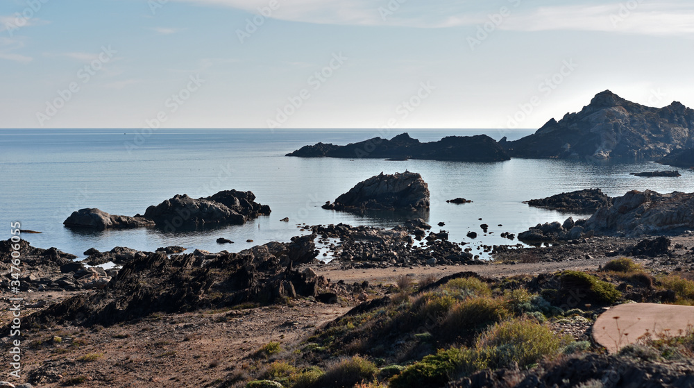 Paisaje mediterráneo en la zona del Cap de Creus, en la Costa Brava. Paisaje mediterráneo en la zona del Cap de Creus, en la Costa Brava.
