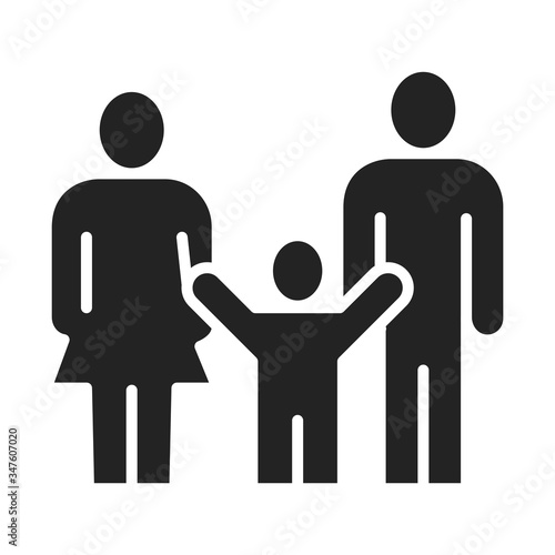 No poverty black glyph icon. Corporate social responsibility. Sustainable Development Goals. SDG sign. Pictogram for ad, web, mobile app, promo