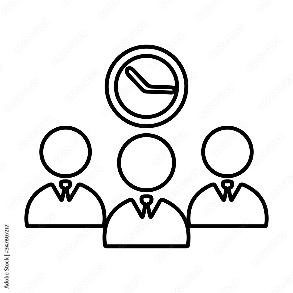 Time management concept. Flat icon design. Time management concept. Flat icon design.