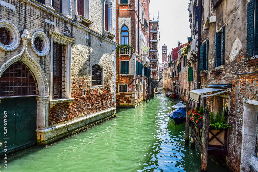 canal in venice italy no people green clean water 