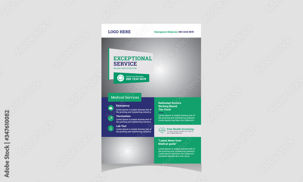 Medical Health care Flyer Template
