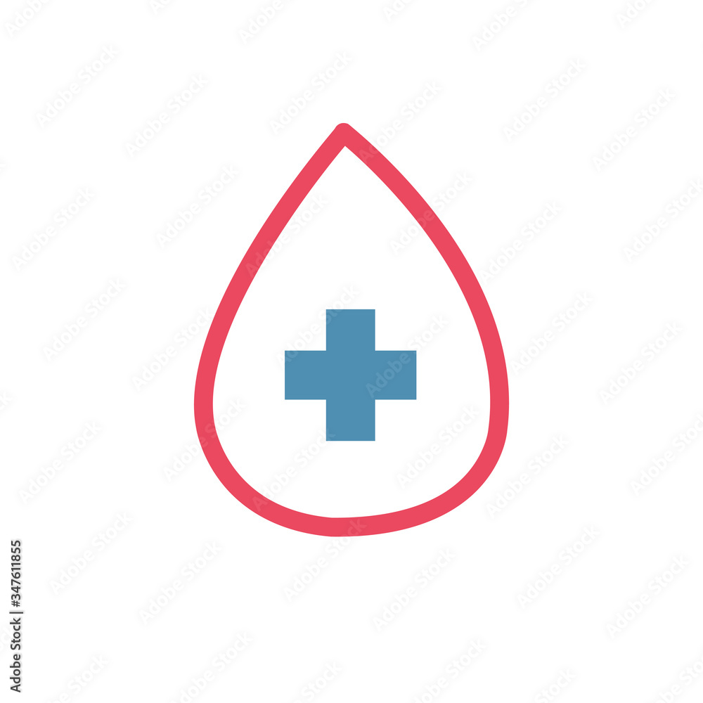 Blood drop icon symbols flat design. Healthcare and Medical concept Blood drop icon symbols flat design. Healthcare and Medical concept