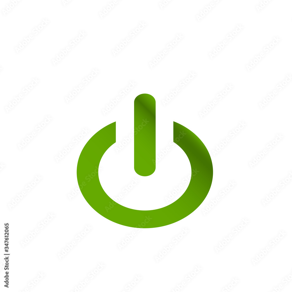 Power media flat icon vector design Power media flat icon vector design