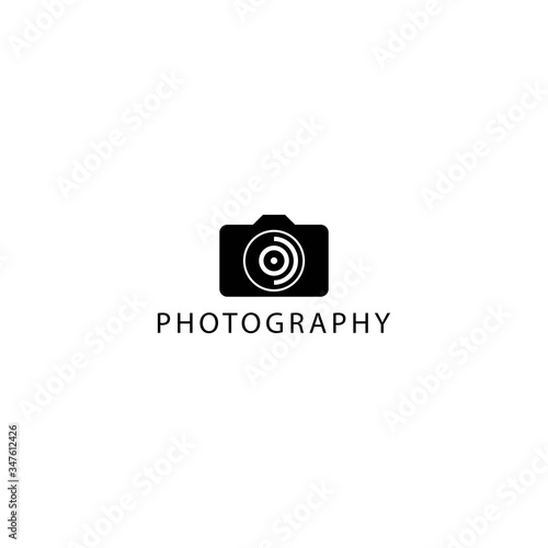 Camera photography icon vector logo design