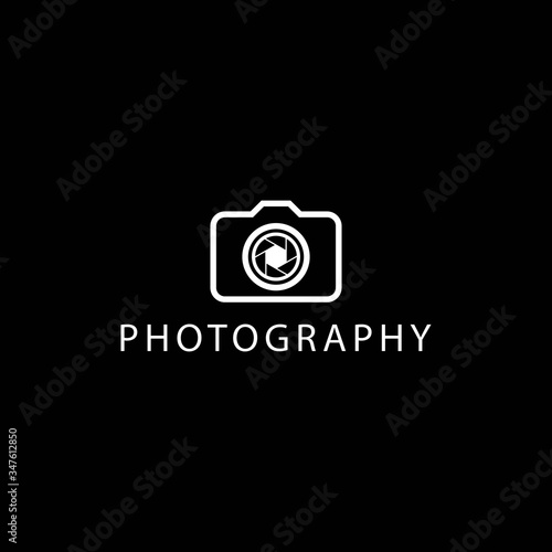 Camera photography icon vector logo design