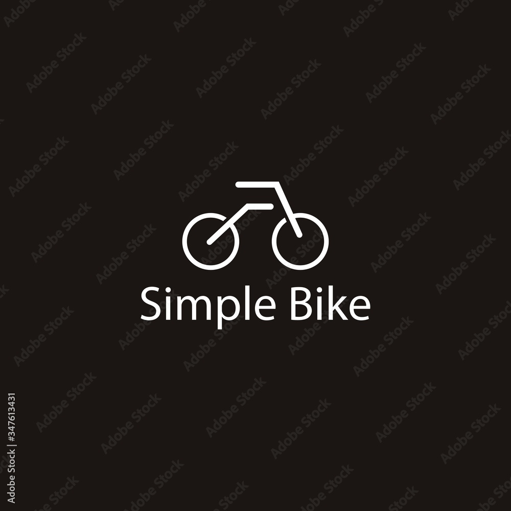 Simple Bike logo template vector icon Simple Bike logo template vector icon