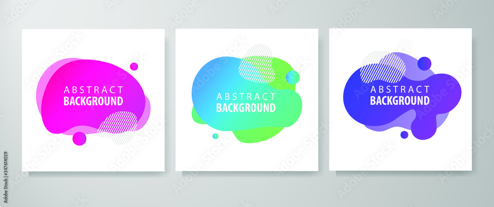 Dynamic Abstract Liquid Trendy Color Gradation Background