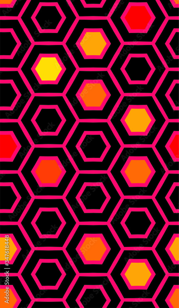 Abstract geometric hexagon pattern. Vector background. Abstract geometric hexagon pattern. Vector background.