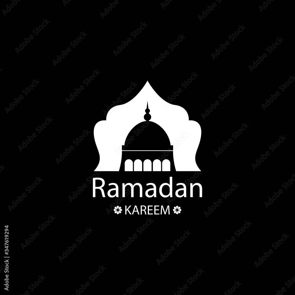 Ramadan logo template vector icon design