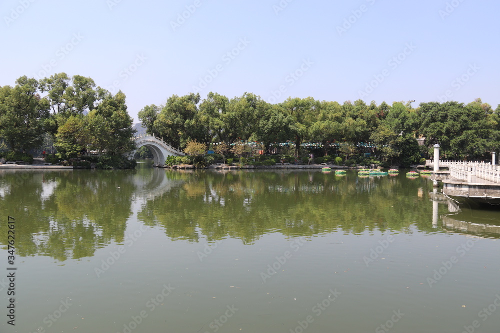 Lac à Guilin, Chine	