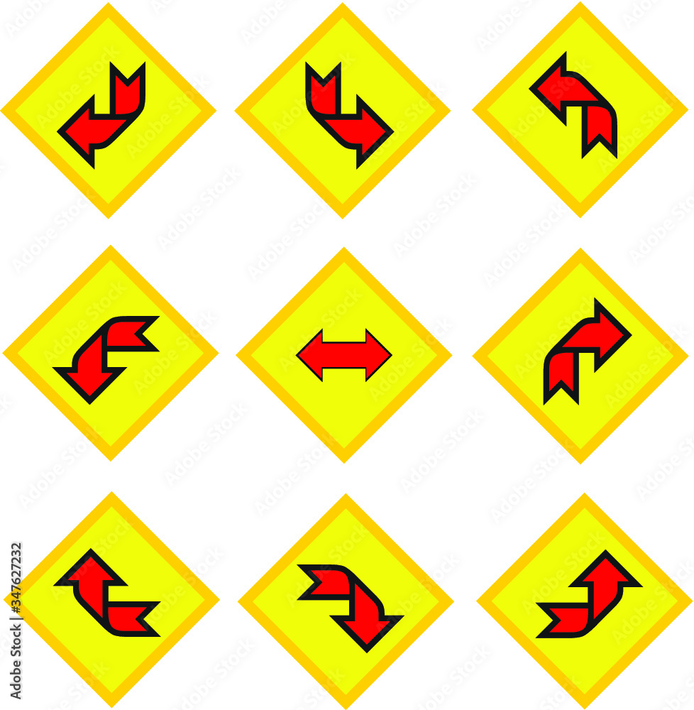 set of road signs set of road signs