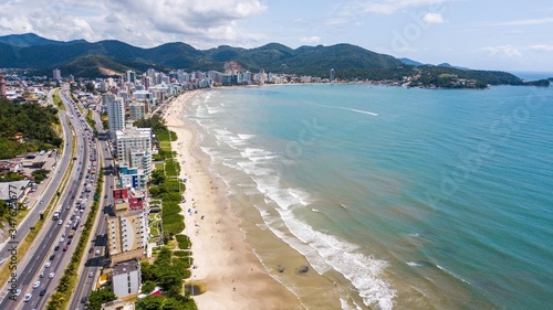 Itapema - SC. Aerial view of Itapema beach and city in Santa Catarina, Brazil