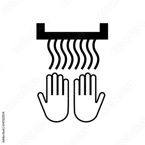 Vector hand dryer icon