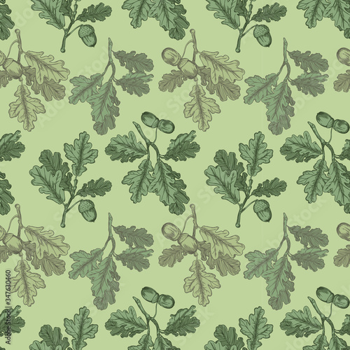 Oak leaves pattern