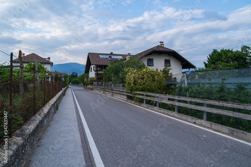 Fototapeta Naklejka Na Ścianę i Meble -  The municipality of Appiano near Bolzano in the Italian south of Tyrol.