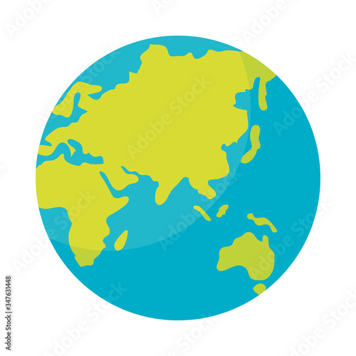 world planet earth isolated icon