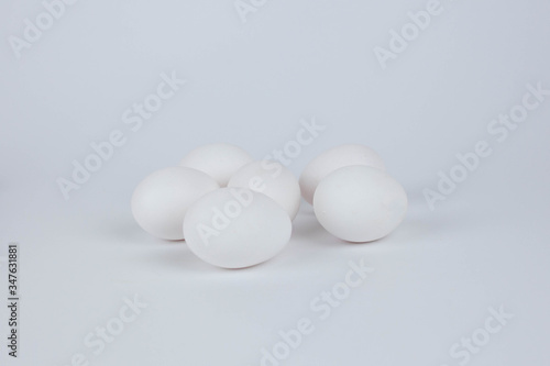 White Eggs With White Background