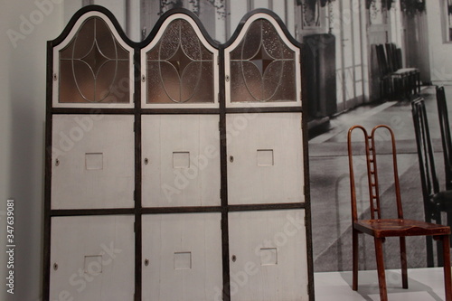 Bild auf Leinwand Example of Viennese Modernism: Furniture made in 1905 from Josef Hoffmann and Kolomon Moser