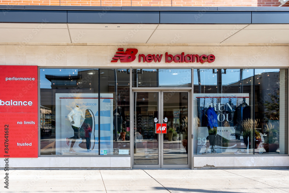 Toronto, Canada- March 02, 2018: A New Balance store at Shops at Don Mills  in Toronto. New Balance is an American sports footwear and apparel  manufacturers. Stock Photo | Adobe Stock