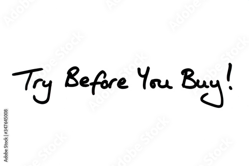 Foto Try Before You Buy!
