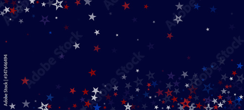 National American Stars Vector Background. USA 11th of November 4th of July Independence Veteran's President's Labor Memorial Day 