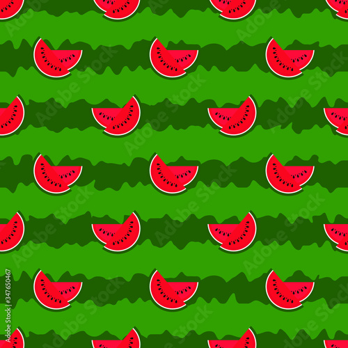 seamless watermelon pattern. background. vector, illustration