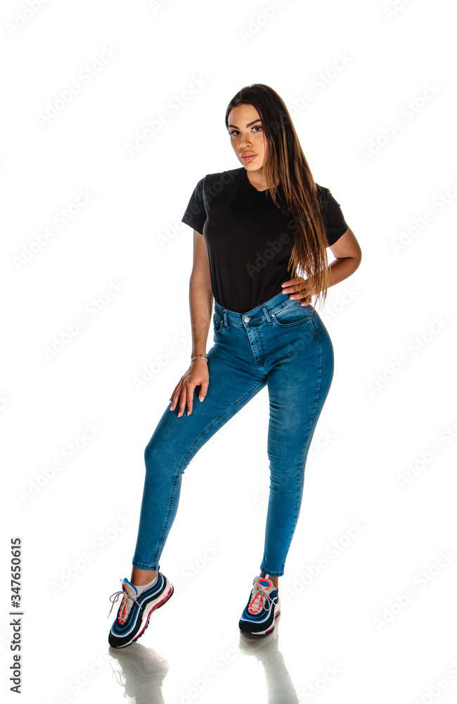 Fashionable young girl Fashionable young girl